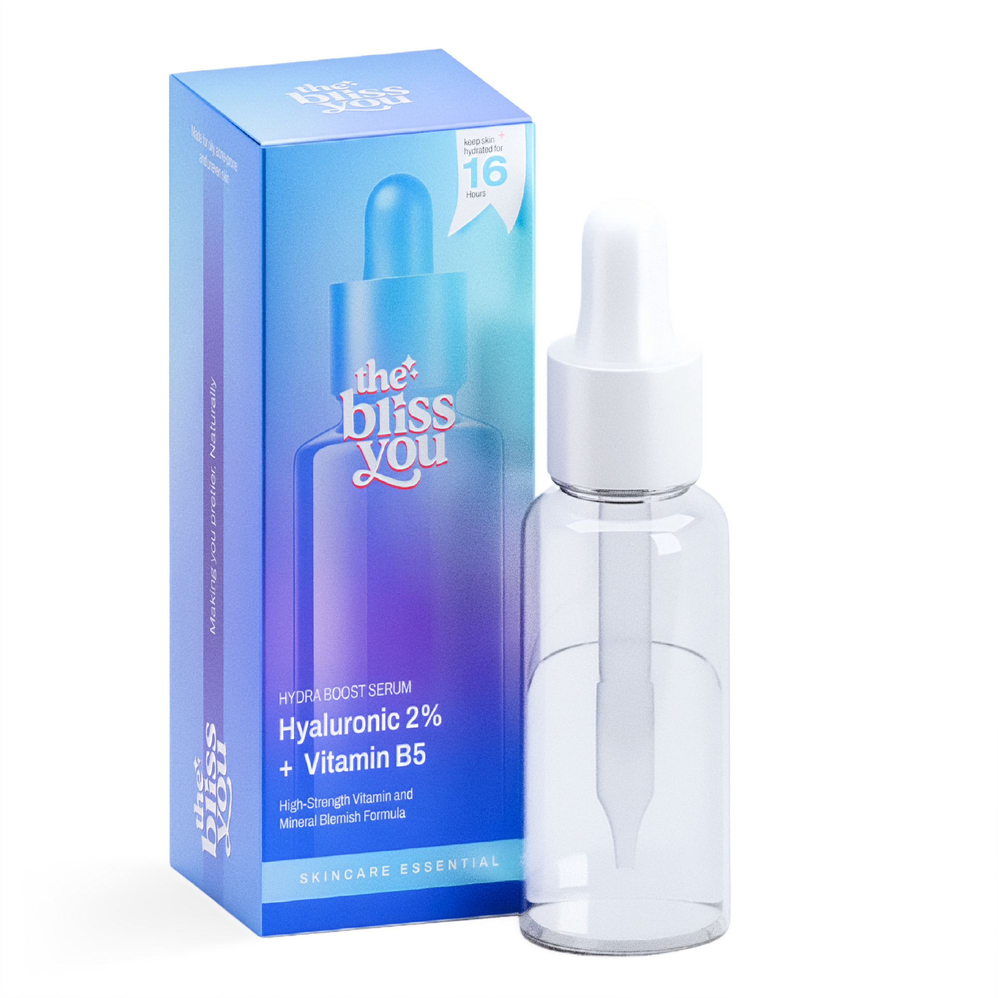 Hydra Boost Serum – Hyaluronic 2% + Vitamin B5 (16H Moisture Lock)