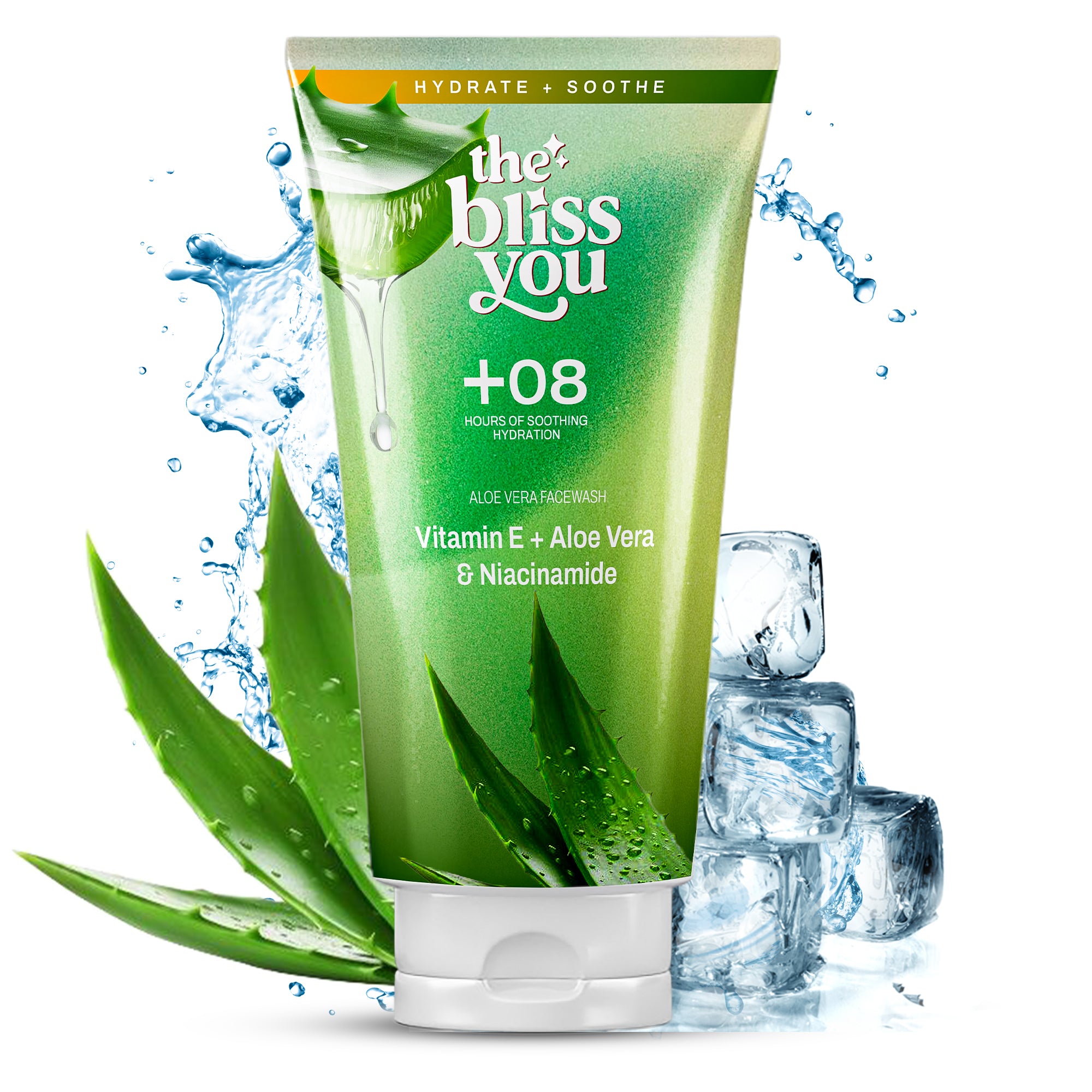 Aloe Vera | Vitamin E + Niacinamide — Hydration (+8 Hours)